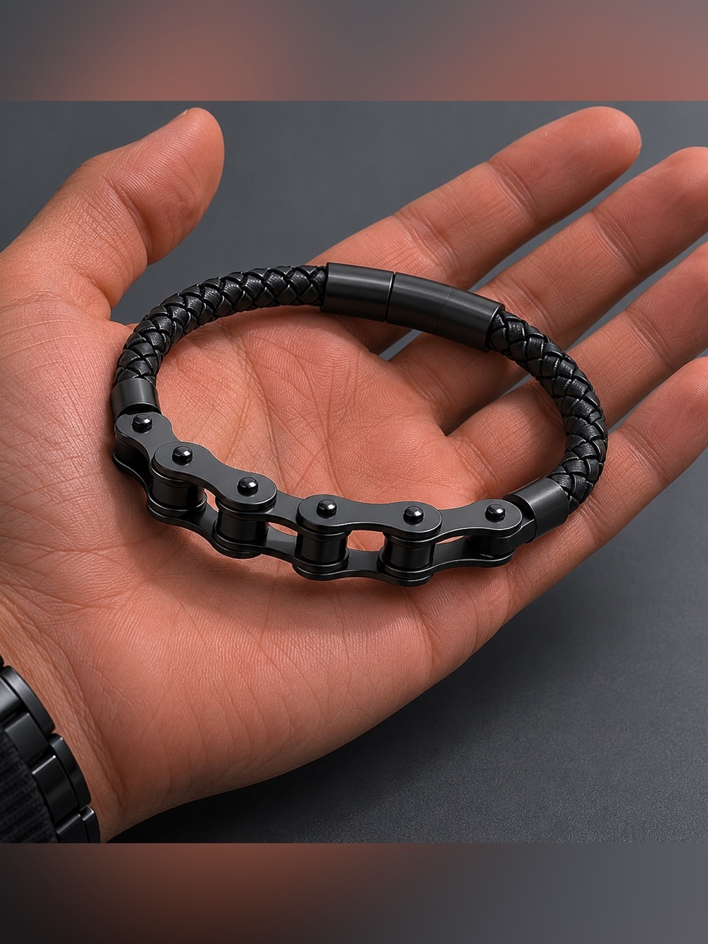 Black Chain Bracelet Stainless Steel